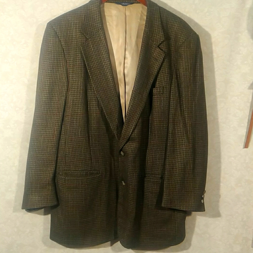 Burberry tweed blazer 2 button